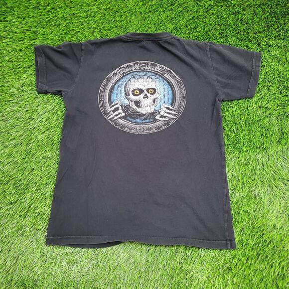 Vintage Skull Shirt Womens Small 17x22 Powell Peralta Pool - Picture 1 of 15